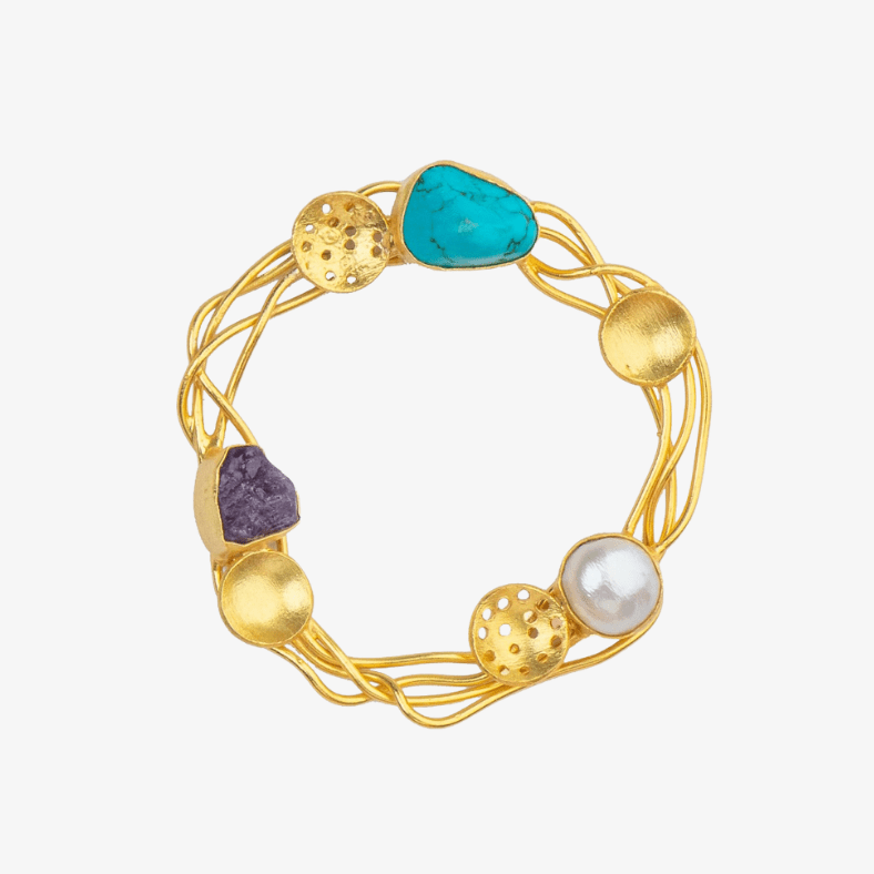 Queen Gold Studs
