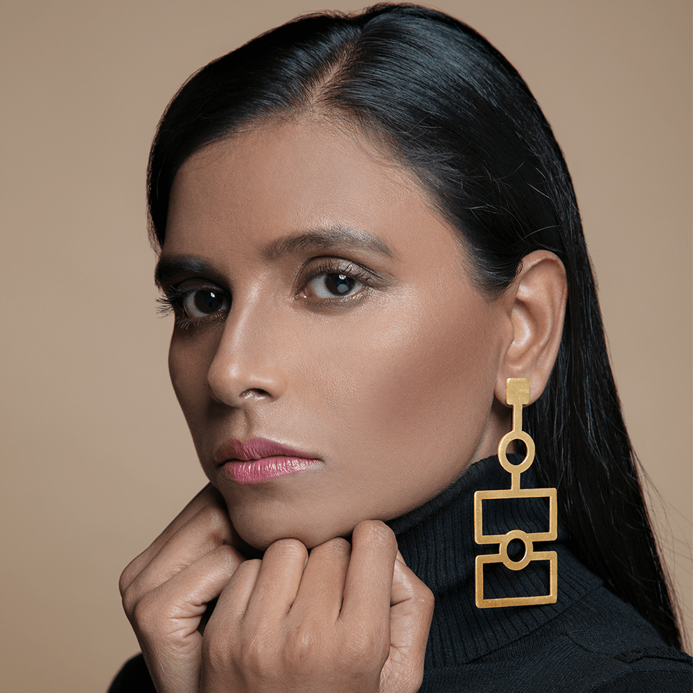 Two Rectangle Earring